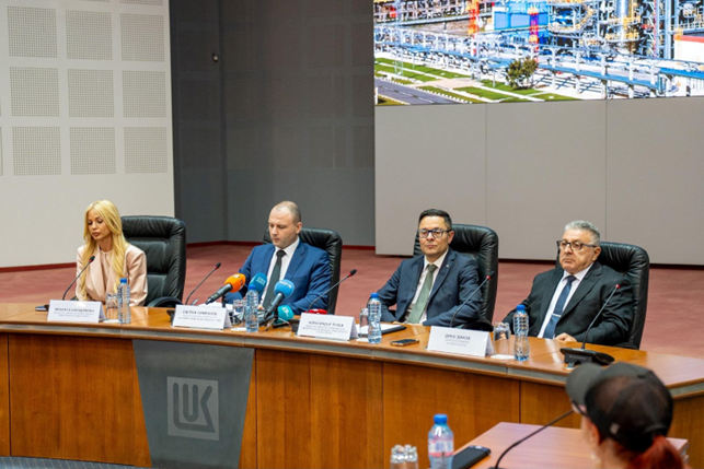 Deputy Prime Minister Alexander Pulev introduced Evgeni Simeonov as Special Commercial Manager of the LUKOIL Group companies in Bulgaria